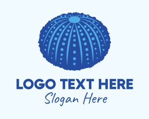 Coral - Blue Sea Urchin logo design