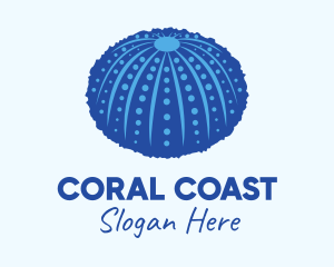 Coral - Blue Sea Urchin logo design