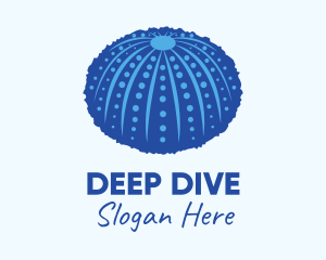 Blue Sea Urchin logo design