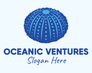 Blue Sea Urchin logo design