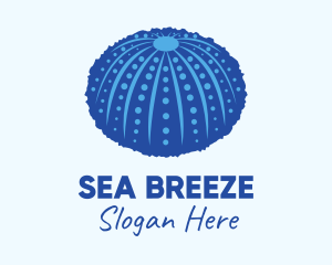 Blue Sea Urchin logo design