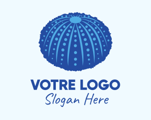 Underwater - Blue Sea Urchin logo design