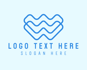 Signal - Creative Wave Letter W logo design