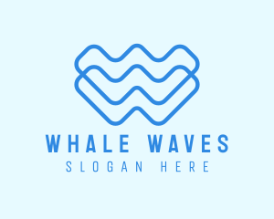 Creative Wave Letter W logo design