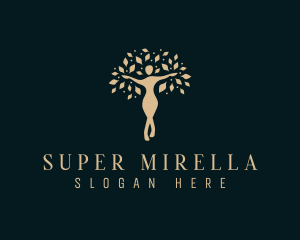 Wellness - Wellness Spa Woman Tree logo design