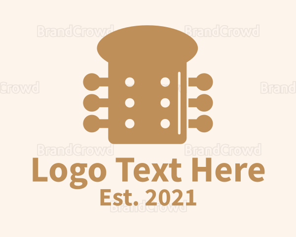 Brown Guitar Bread Logo