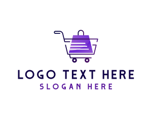 Pushcart - Market Pushcart Bag logo design