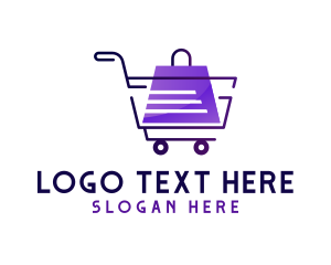 Purchase - Pushcart Shopping Bag logo design