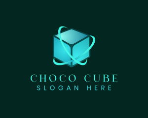 Cube Orbit Tech logo design