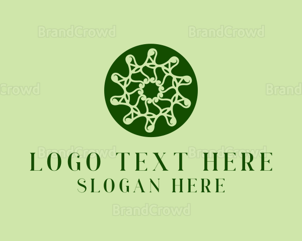 Natural Elegant Wreath Logo