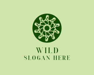 Natural Elegant Wreath  Logo