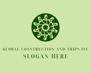 Event Styling - Natural Elegant Wreath logo design