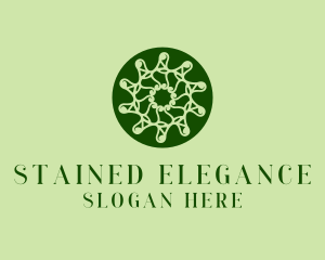 Natural Elegant Wreath  logo design