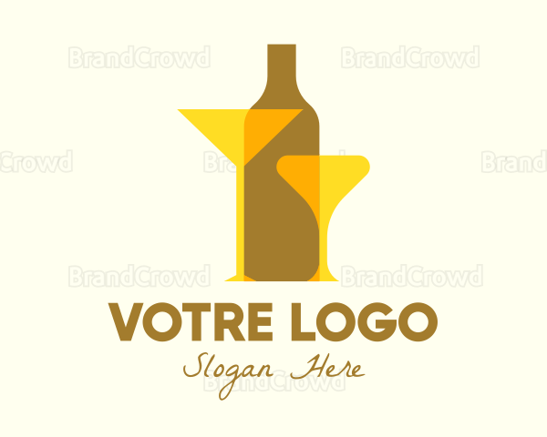 Cocktail  Drink Bar Logo
