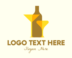 Bottle Shop - Cocktail  Drink Bar logo design