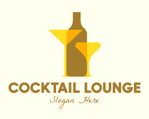 Cocktail  Drink Bar logo design