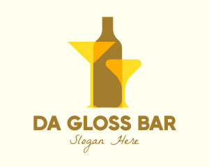 Cocktail  Drink Bar logo design