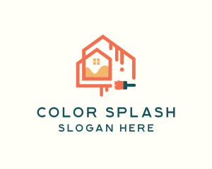 Building Paint Brush logo design