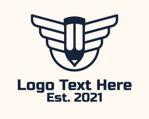 Fast - Pencil Flight Writer logo design