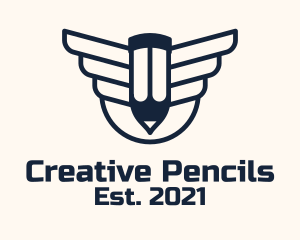 Pencil Flight Writer logo design