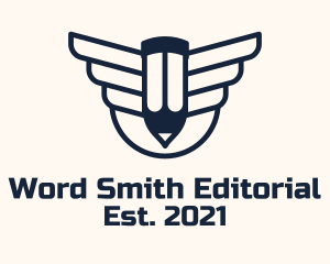 Editorial - Pencil Flight Writer logo design