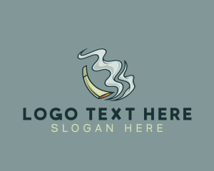 Hemp - Tobacco Cigar Smoker logo design