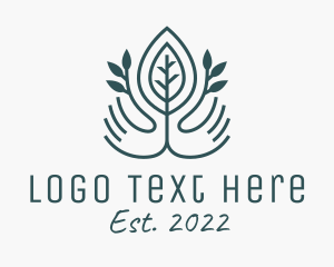 Hand - Green Leaf Garden logo design