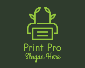 Printer - Eco Friendly Printer logo design