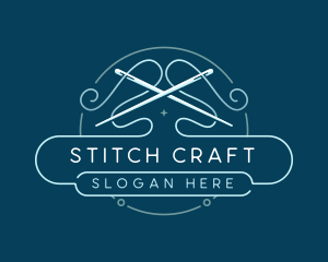 Sew - Needle Sewing Thread logo design