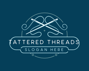 Needle Sewing Thread logo design