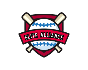 League - Baseball League Club logo design