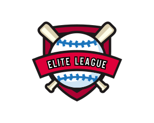 League - Baseball League Club logo design