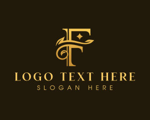 Luxury Elegant Letter F Logo