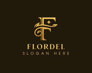 Luxury Elegant Letter F logo design