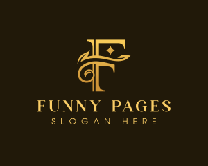 Luxury Elegant Letter F logo design