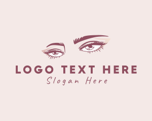 Eyes - Female Eyelash Beauty logo design