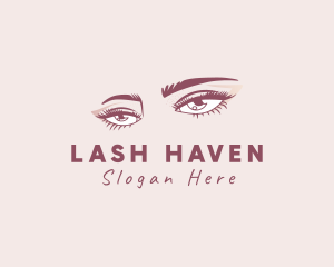 Female Eyelash Beauty logo design