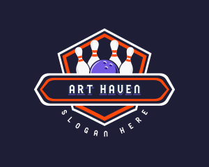 Sports Bowling Tournament logo design