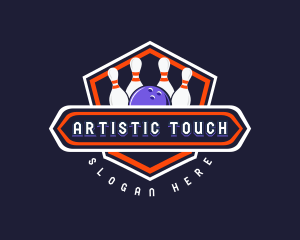 Sports Bowling Tournament logo design