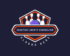 Sports Bowling Tournament logo design