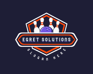 Sports Bowling Tournament logo design