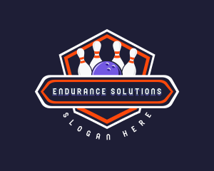 Sports Bowling Tournament logo design