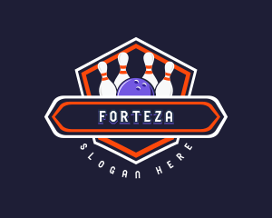 Sports Bowling Tournament logo design