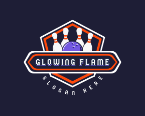 Sports Bowling Tournament logo design