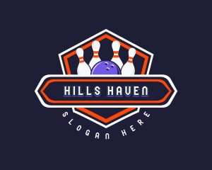 Sports Bowling Tournament logo design