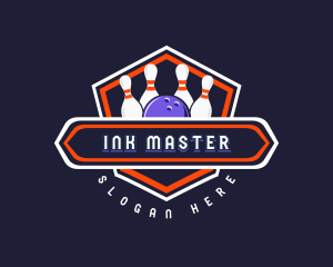 Sports Bowling Tournament logo design