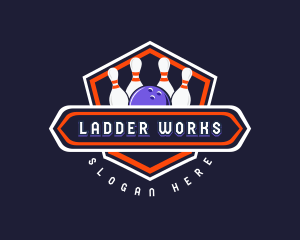 Sports Bowling Tournament logo design