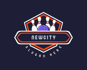 Sports Bowling Tournament logo design