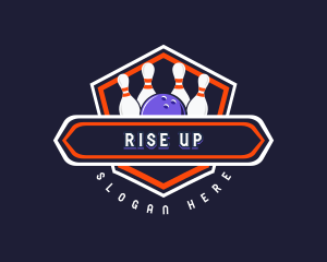 Sports Bowling Tournament logo design