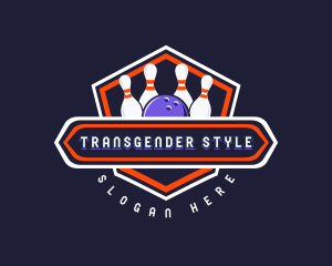 Sports Bowling Tournament logo design